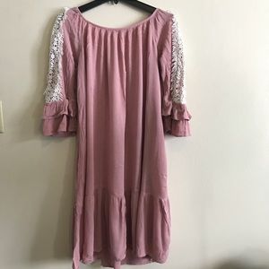 Pink High low Swing Dress